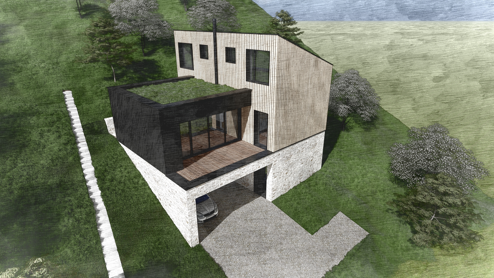 Projekt chaty